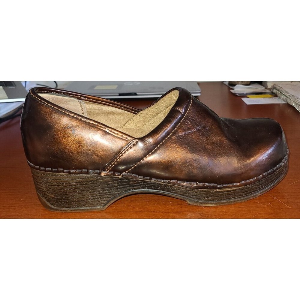 Bass Melinda lll Women's Size 9M Brown Leather Slip On Clogs Shoes - Picture 2 of 10